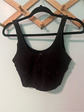 OFFLINE by Aerie Washed Black Sports Bra top